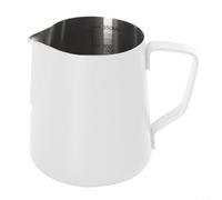 Unique Crocodile Bec verseur 350 ml Mousseur en Acier Inoxydable pour Café Professionnel (Blanc)