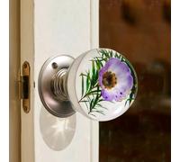 Unique Decorative Door Handle, Round Glass Bead Door Handle, Retro Round Resin Epoxy Flower Door Knob Retro, Animal Designs adds Charm to Modern and Classic Homes Nature Home Decor(#14,2.76in/7cm)