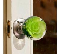 Unique Decorative Door Handle, Round Glass Bead Door Handle, Retro Round Resin Epoxy Flower Door Knob Retro, Animal Designs adds Charm to Modern and Classic Homes Nature Home Decor(#18,2.36in/6cm)