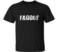 Unique Design Faggot Black ale's Tee Mens Tshirt Size L