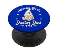 Unique Doctor GNOME for Men Funny Fathers Day Doctor Dad PopSockets PopGrip Adhésif