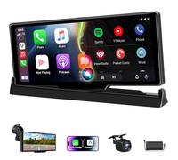 Unique Ecran Carplay Android Auto sans Fil avec Support d'écran Debout 10,26'' Ecran Carplay Voiture Autoradio Android avec Caméra de Recul GPS Navigation Bluetooth Écran d'accueil Personnalisable