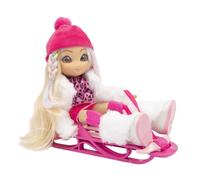 UNIQUE EYES, Poupée 25cm Rebecca,regard qui te suit des yeux , avec vêtements d'hivers, Jouet pour enfants dès 3 ans, MYM172