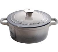 Unique Faitout De Cuisine De 19 Cm Avec Couvercle Blanc Fabriqué En Fonte Anses Ergonomiques Faitout De Cuisine Pour Tous Types De Cuisinières Bgmp-3830