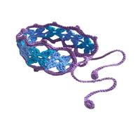 Unique Femmes Fleur Bandeau Crochet Rectangle Turban Doux Élastique Cheveux Turban Printemps Accessoires pour Cheveux