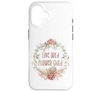 Unique Floral Boho Decor for Hippie Mom Women Flower Child Coque pour iPhone 16