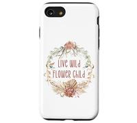 Unique Floral Boho Decor for Hippie Mom Women Flower Child Coque pour iPhone SE (2020) / 7/8