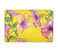 Unique Flowers Tapis d'apprentissage de la propreté réutilisable très absorbant Matelas de voyage respirant pour bébé garçon et fille 132,1 x 86,4 cm (L x l) Jaune