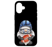 Unique Football GNOME with Helmet and Ball for GNOME Lover Coque pour iPhone 16