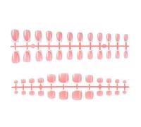 Unique French Manicure Lot de 48 faux ongles à presser pour femme et fille Blanc nude