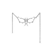 Unique Fringe Face Mascarade pour spectacles de danse Liquid Demi visage ornement bijoux décoration du visage déclaration accrocheur, taille unique, Comme décrit