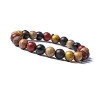 Unique Gems Bracelet Chakra Bouddha pour femme et homme Bracelet perlé en véritable bois de santal précieux Bracelet boule Ø 8mm