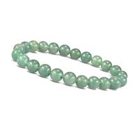 Unique Gems Bracelet Chakra pour enfants en Aventurine 6mm en perles de pierre naturelle fait main - Bracelet à boules pour femmes, hommes et enfants - Fabriqué en Allemagne