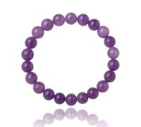 Unique Gems Bracelet Chakra pour homme en Améthyste 8mm en perles de pierre naturelle fait main pour femmes, hommes et enfants - Fabriqué en Allemagne