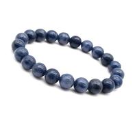 Unique Gems Bracelet pour homme en Améthyste - perles de pierre naturelle de Ø 6 mm - bracelet chakra élastique - fait main en Allemagne - qualité joaillière