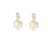 Unique grande fleur blanche boucles d'oreilles goujons Vintage acrylique Floral pétale boucles d'oreilles déclaration Français camélia fleur boucles d'oreilles goujons mariage de mariée Prom