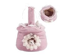 Unique Hammock - Soft Plush Hangable Hamster, Winter Warming Nest with Drawstring |Small Pet Cage Sleep Nest Bed, Multifunctional Cage Decoration, Portable Handbag