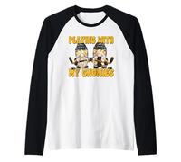 Unique Hockey Graphic for Ice Hockey Mom Funny Hockey Coach Manche Raglan