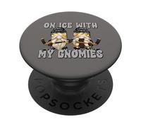 Unique Hockey Player for GNOME Lover on Ice with My Gnomies PopSockets PopGrip Adhésif