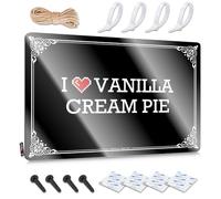 Unique Home Decor Street Cool Décoration murale rustique I Love Vanilla Cream Pie 30 x 40 cm