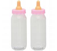 Unique Industries 5 inches Fillable Baby Bottles Pink Package of 2
