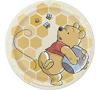Unique Industries, Inc. Winnie The Pooh - Happy Honeycomb Lunch Plates (8 pcs - 9 inches)