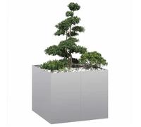 UNIQUE Jardinière LMT - Pot de Fleurs Balcon 100x100x80 cm acier galvanisé cozy771075