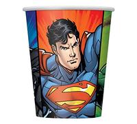 Unique- Justice League Gobelets en Carton Fête à Thème Paquet de 8, 49966EU, Multicolour