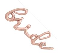 Unique- Kit de Bannière de Ballon Lettre - « Bride » - Couleur Or Unité (Lot de 1), 11086, Rose Gold