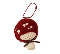 Unique Lapins Ornement Cartoon Champignon Peluche Décoration Sac Pendentif Cartoon Broche pour Sacs et Accessoires de Mode Décoration de Noël, Pendentif Champignon Rouge, One Size