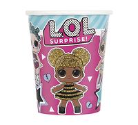Unique- LOL Surprise Gobelets en Carton Fête à Thème Paquet de 8, 23796EU, Multicolour