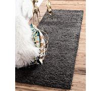 Unique Loom Solo Solid 3128001 Tapis de Couloir en Peluche Gris Graphite 70 x 200 cm