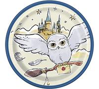 Unique Lot de 8 assiettes en carton - 18 cm - Harry Potter Party - Multicolore - 23564