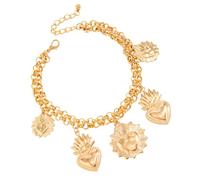Unique Meet with Heart Charm Mixture Pant Decoration Chain Simple Clip Plan for Cottonstyle Modern Female Fashion Addons, D, Comme décrit, Comme décrit.