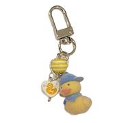 Unique Miniature Flocage Canard/Chat/Koala/Chien Porte-clés Charme Animal Femmes Porte-clés Élégant À Ornement Miniature Pendentif