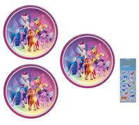 Unique My Little Pony Party Supplies Lot de 24 assiettes en carton pour gâteau à dessert