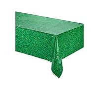 UNIQUE Nappe Verte en Plastique Effet Herbe 137 x 274 cm - Vert - Taille