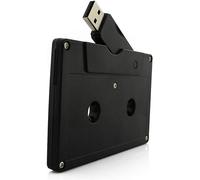 Unique Novelty Cassette Shape USB 2.0 Flash Drive 64GB USB 2.0 Flash Drive Cool USB Flash Drive Funny U Disk Gift (Black)