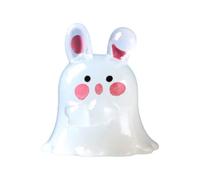 Unique Ornement Animaux Halloween Mini figurines miniatures mignonnes en résine Décorations pour petits jardins pour remplissages sacs de fête d'intérieur Party (blanc, 2. 5x2. 8cm)