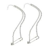 Unique Paperclip Necklace for Women Stylish Statement Pendant Exaggerated Personality Lightweight Decorative Chain