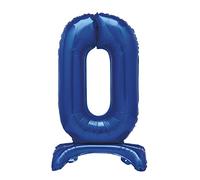 Unique Party 12880 - Ballon Géant Debout Numéro 0-76 cm - Bleu