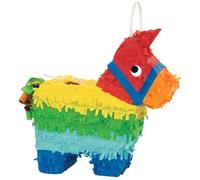 Unique Party 25623 Mini Piñata en forme d'âne Multicolore