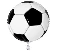 Unique Party - 27318 - Ballon à L'hélium - Football - 45 Cm, Noir/Blanc