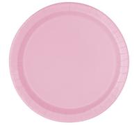 Unique Party - Assiettes en carton Haza Original 30879 - 16 pièces - Rose pastel