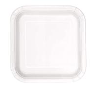 Unique Party - 31052 - Paquet de 14 Assiettes en Carton - 23 cm - Blanches