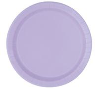 Unique Party - 31348 - Paquet de 16 Assiettes en Carton - 21,9 cm - Lavande