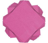 Unique Party - 31391 - Serviettes en Papier - 13 cm - Rose Vif