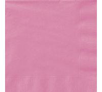Unique Party - 31392 - Serviettes en Papier - 16,5 cm - Rose Vif