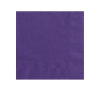 Unique Party - 3302 - Serviettes en Papier - 16,5 cm - Violet Intense