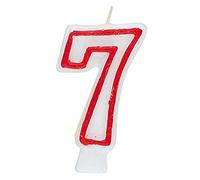 Unique Party - 360-7 - Bougie d'Anniversaire Numéro 7
